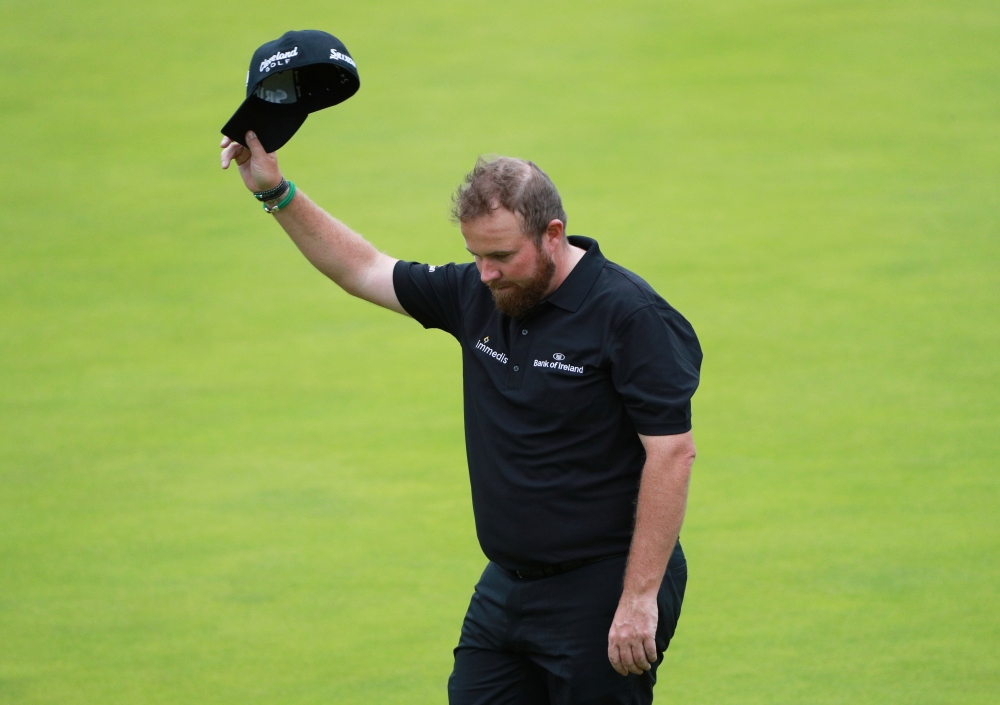 Republic of Ireland's Shane Lowry on the 18th hole during the second round of Open Championship at Royal Portrush Golf Club, Portrush, Northern Ireland, on Friday. — Reuters