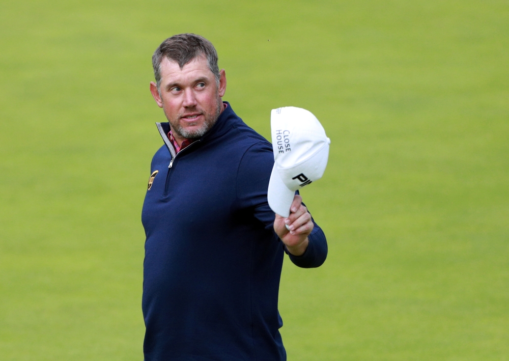 England's Lee Westwood on the 18th hole during the third round of Open Championship at Royal Portrush Golf Club, Portrush, Northern Ireland, on Saturday. — Reuters