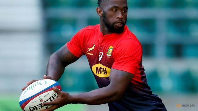South Africa's Siya Kolisi during the captains run at Twickenham Stadium, London, Britain, in 
this Nov. 2, 2018 file photo. — Reuters