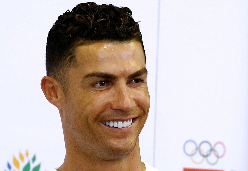 Portuguese soccer player Cristiano Ronaldo is seen during a visit to Yumin Primary School in Singapore, in this July 4, 2019 file photo. — Reuters