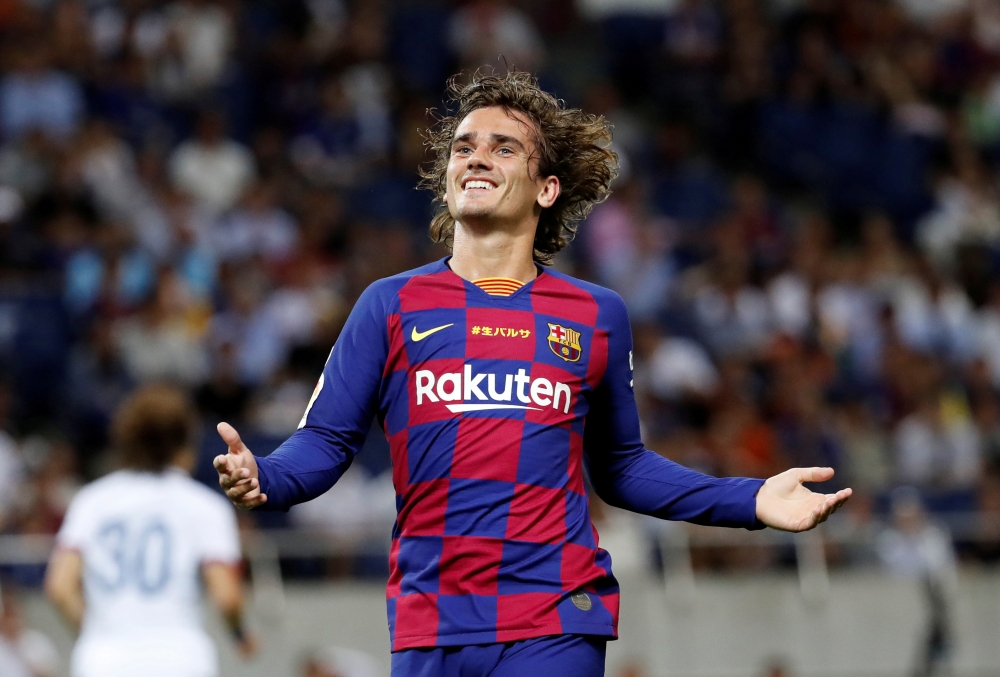 Barcelona's Antoine Griezmann reacts during the pre-season friendly against Chelsea at  Saitama Stadium 2002, Saitama, Japan, on Monday. — Reuters 