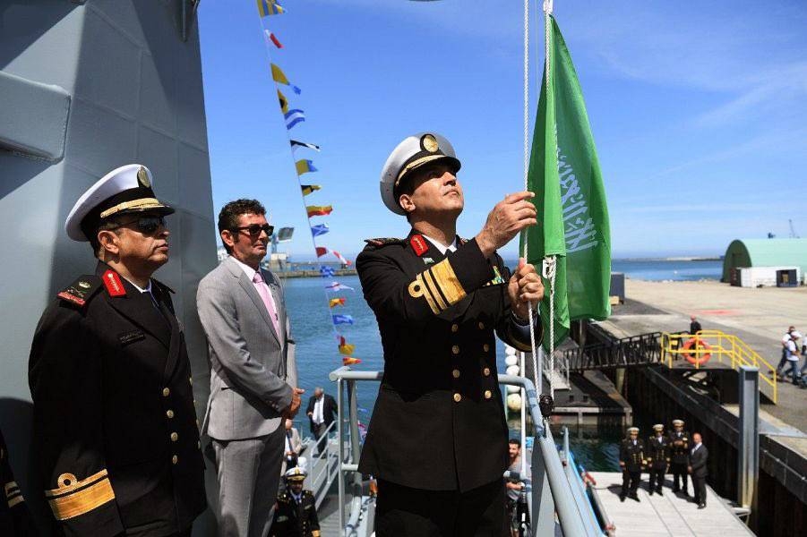 Commander of the Royal Saudi Naval Forces Lt. Gen. Fahd Bin Abdullah Al Ghafaili launched on Thursday the first and second speedboats of the speedboat project at the French CMN headquarters in Cherbourg, France. — SPA