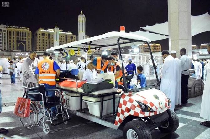 Saudi Red Crescent Authority teams are on standby round-the-clock in the holy sites, ready to assist pilgrims. — SPA