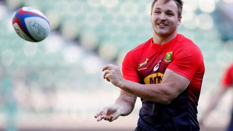 South Africa's Andre Esterhuizen during the captains run at Twickenham Stadium, London, Britain, in this Nov.r 2, 2018 file photo. — Reuters
