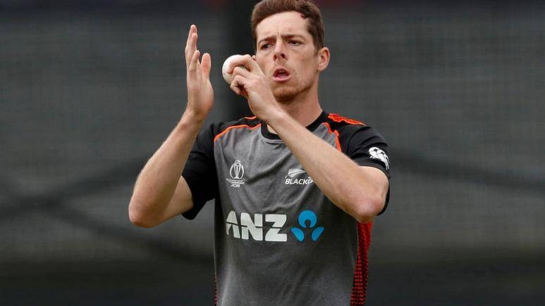 New Zealand's Mitchell Santner during nets at Lord's, London, Britain, in this July 12, 2019 file photo. — Reuters