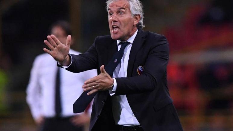 Bologna coach Roberto Donadoni gestures during Serie A match against Lazio in this Stadio Renato Dall'Ara, Bologna, Italy - Oct. 25, 2017 file photo. — Reuters