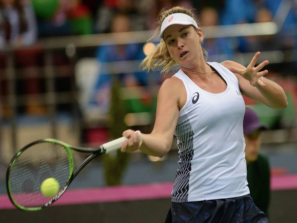 American Coco Vandeweghe makes a winning return to the WTA tour Monday, beating Marie Bouzkova 6-2, 6-4 in the first round in San Jose. — Courtesy photo