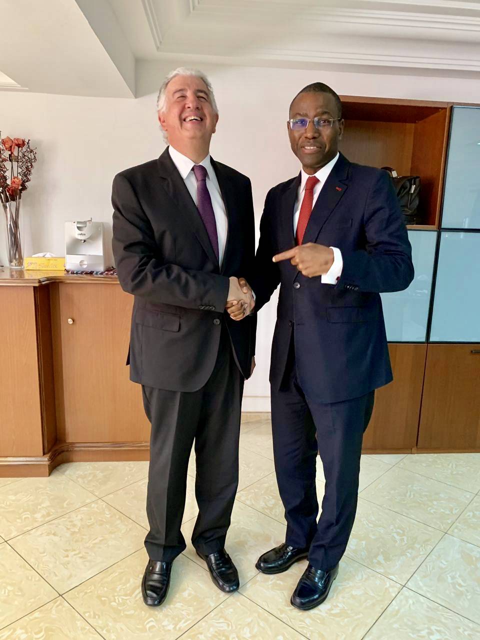 ITFC CEO Eng. Hani Salem Sonbol and  the Minister of Economy, Planning & International Cooperation and newly appointed IsDB Governor for Senegal, Amadou Hott_during the meeting