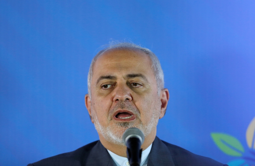 Iran's Foreign Minister Mohammad Javad Zarif talks to the media during the ministerial meeting of the Non-Aligned Movement (NAM) Coordinating Bureau in Caracas, Venezuela, in this July 20, 2019 file photo. — Reuters