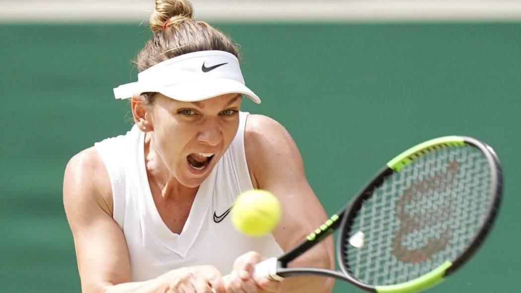 Reigning Wimbledon champion Simona Halep in action. — Courtesy photo