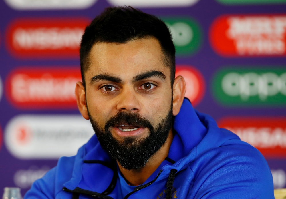 India's Virat Kohli during the press conference at Old Trafford, Manchester, Britain, in this July 8, 2019 file photo. — Reuters
