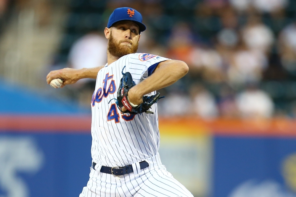 Zack Wheele of the New York Mets pitches in the second inning against the Miami Marlins at Citi Field in New York City, on Tuesday. — AFP