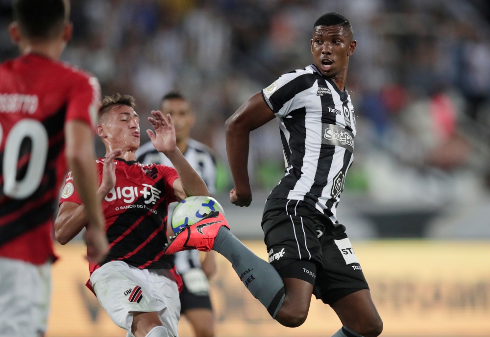 Botafogo's Vinicius is seen in action during a Brasileiro Championship match against Athletico Paranaense at Nilton Santos Stadium, Rio de Janeiro, Brazil, on Sunday. — Reuters