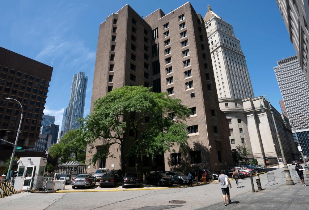 The Metropolitan Correctional Center where financier Jeffrey Epstein was being held, in New York is seen, in this Aug. 10, 2019 file photo. — AFP