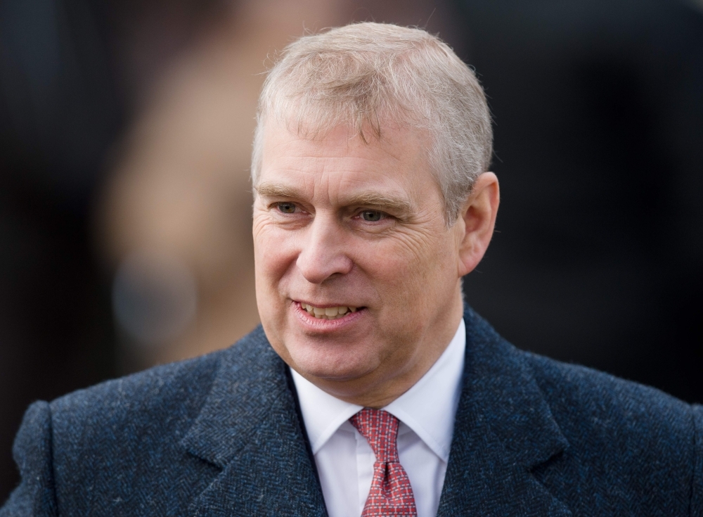 Britain's Prince Andrew, Duke of York leaves following the Royal family Christmas Day church service at St. Mary Magdalene Church in Sandringham, Norfolk, in the east of England, in this Dec. 25, 2012 file photo. — AFP