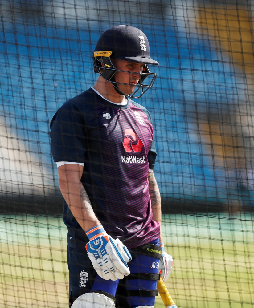 England's Jason Roy during nets at Headingley, Leeds, Britain, Wednesday. — Reuters