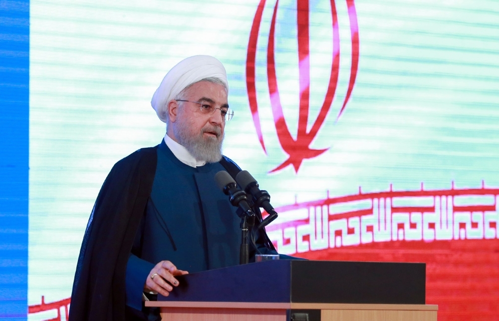 President Hassan Rouhani speaks during a ceremony in the capital Tehran on Tuesday. — AFP