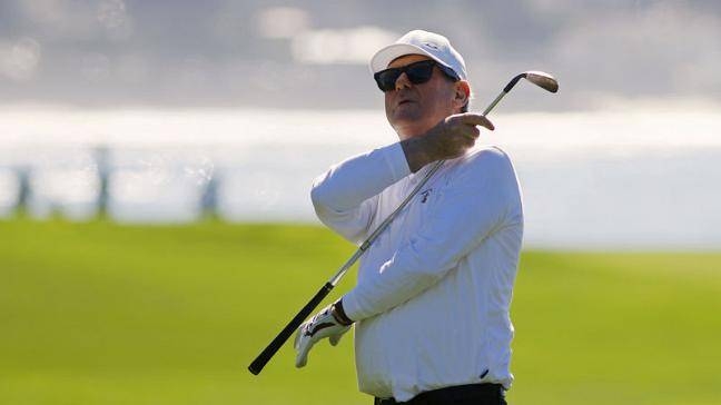 In this file photo taken o Feb. 12, 2015, Irish businessman J.P. McManus watches his approach shot on the 14th hole during the first round of the Pebble Beach National Pro-Am golf tournament in Pebble Beach, California. — Reuters