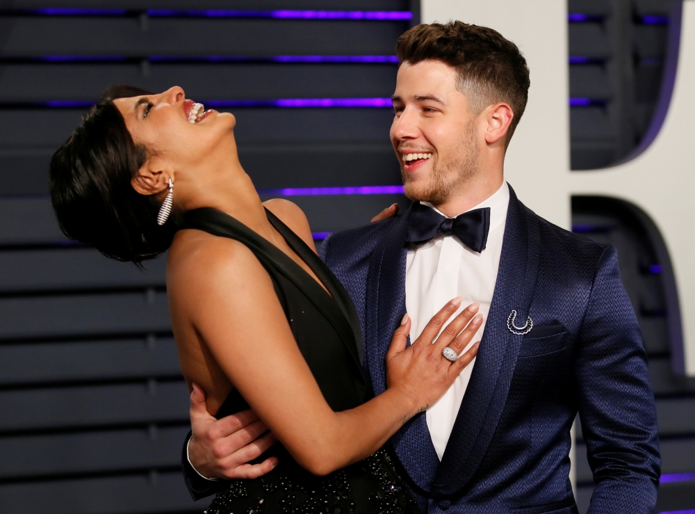 Priyanka Chopra, left,  and Nick Jonas are seen during 91st Academy Awards function in Beverly Hills, California,  in this Feb. 24, 2019 file photo. — Reuters