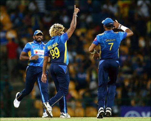 Sri Lanka fast bowler Lasith Malinga claimed four wickets in four balls for the second time in his international career to rip through the New Zealand batting order in a Twenty20 match at Pallekele on Friday.