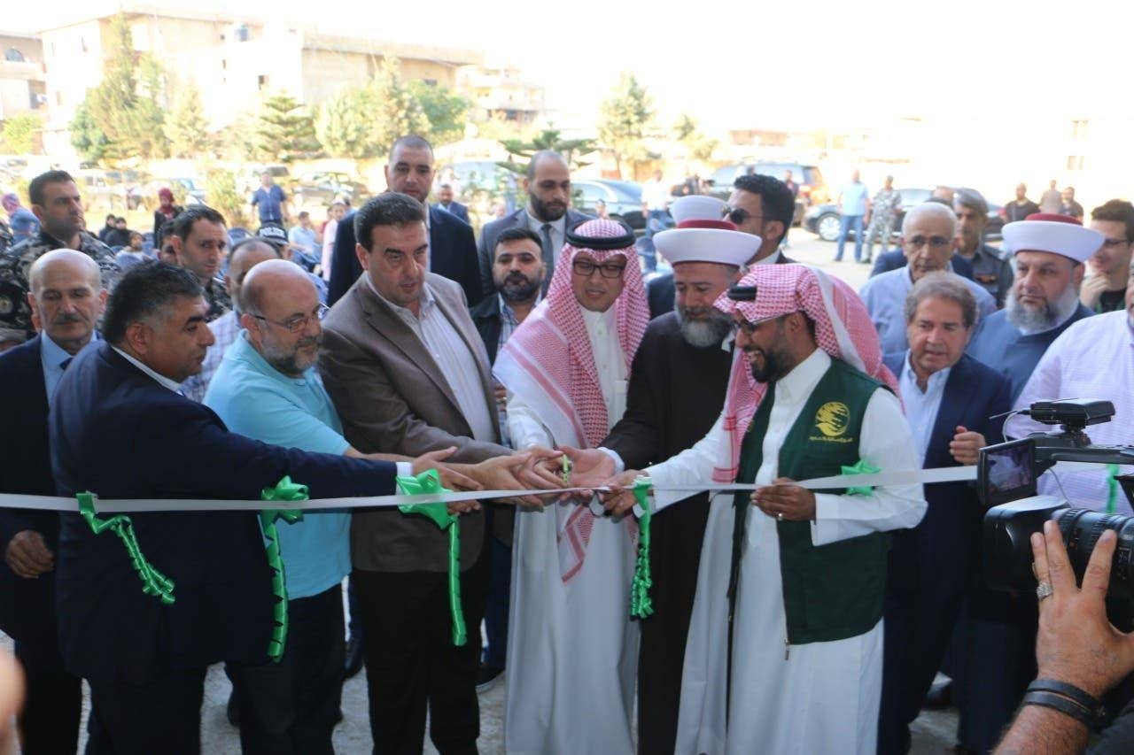 Officials at the inauguration of Al Amal Bakery in Lebanon.