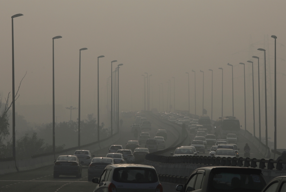 Vehicles drive through the smog in New Delhi, India, in this Jan. 7, 2019 file photo. — Reuters