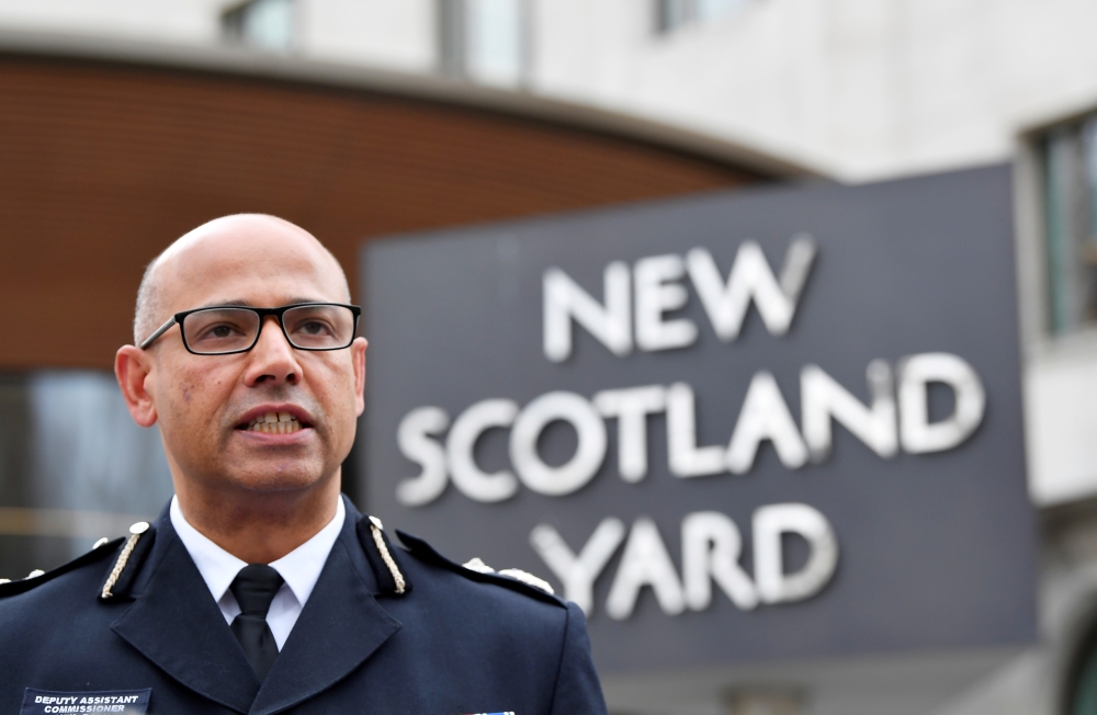 Neil Basu, the Metropolitan Police's Assistant Commissioner for Counter Terrorism outside New Scotland Yard in London, Britain, in this March 13, 2018 file photo. — Reuters