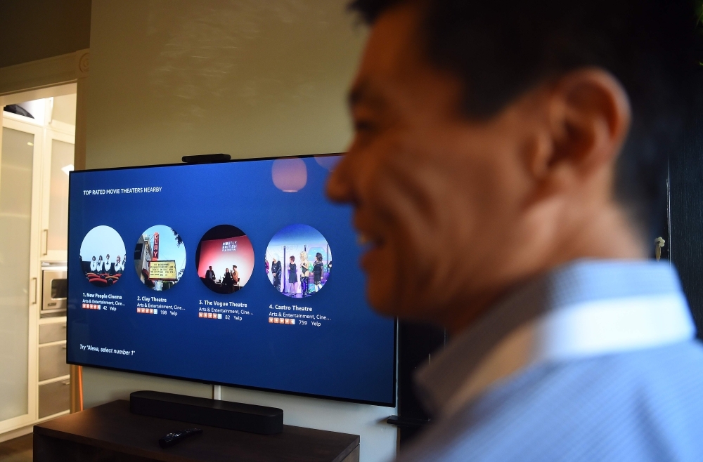 A suite of Facebook Portal products is seen on display during a media event held in San Francisco, California. Facebook on Wednesday unveiled second-generation Portal smart screens, touting them as a way to stay connected to loved ones at the leading social network. Facebook also pushed down costs to make new Portal, Portal Mini, and Portal TV devices more enticing to consumers at a starting price of $129. — AFP