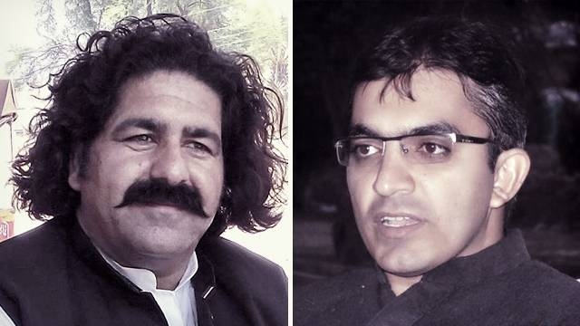 Mohsin Dawar, right, and Ali Wazir are seen in this file combination picture. — Courtesy photo