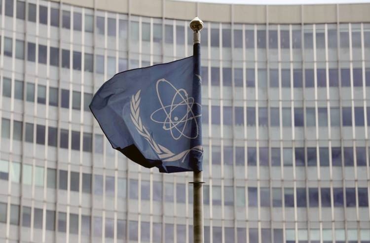 The flag of the International Atomic Energy Agency (IAEA) flutters in front of its headquarters in Vienna, Austria Sept. 9, 2019. — Reuters
