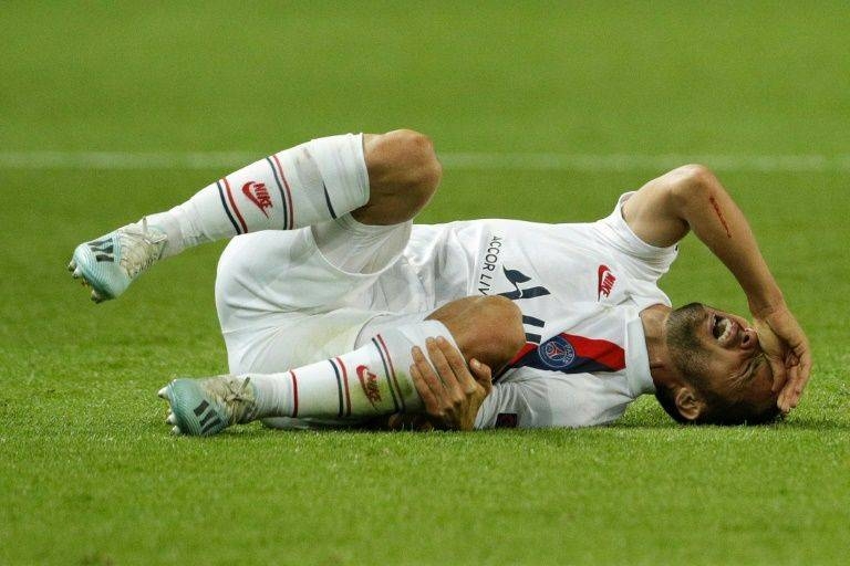 Pablo Sarabia was injured late in PSG's win over Real Madrid. — AFP