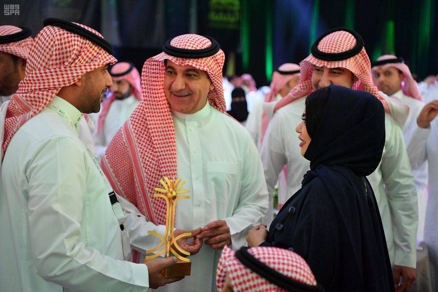 Minister of Media Turki Al-Shabanah attends an event to honor winners of the Media Excellence Award on in Riyadh on Sunday. — SPA photos