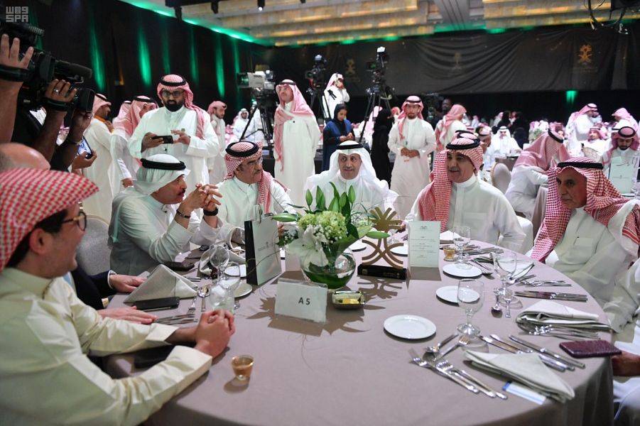 Minister of Media Turki Al-Shabanah attends an event to honor winners of the Media Excellence Award on in Riyadh on Sunday. — SPA photos