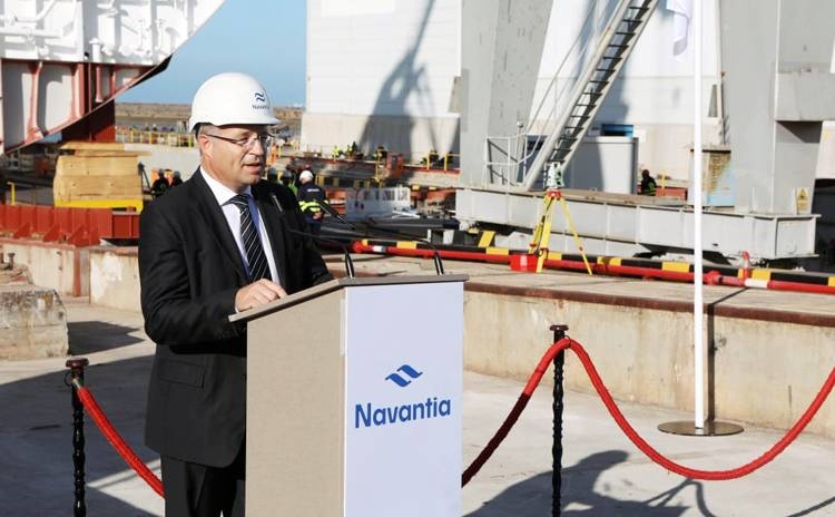 SAMINavantia  marked the launch of construction for the first of five Avante 2200 corvettes with an official keel-laying ceremony in Cadiz, Spain.