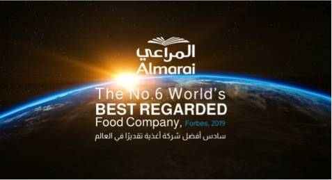 Almarai is No.6 world’s best regarded food company