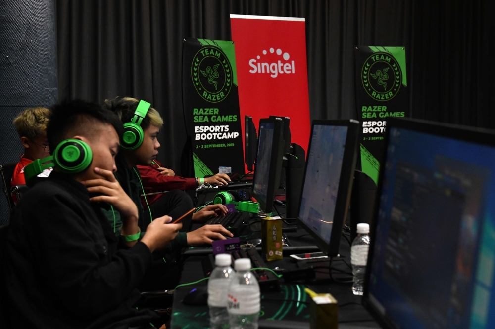 Participants attending an Esports boot-camp training session in Singapore in this Sept. 2, 2019 file photo.  — AFP