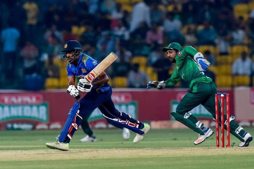 Sri Lankan Danushka Gunathilaka's half-century was the highest score of the game. — Courtesy photo