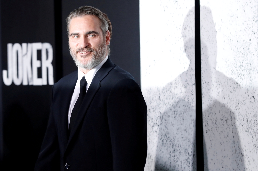 Joaquin Phoenix attends the premiere for the film 