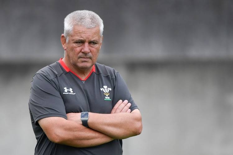 Wales' head coach Warren Gatland looks on during a training session in Oita on Monday, during the Japan 2019 Rugby World Cup. — AFP