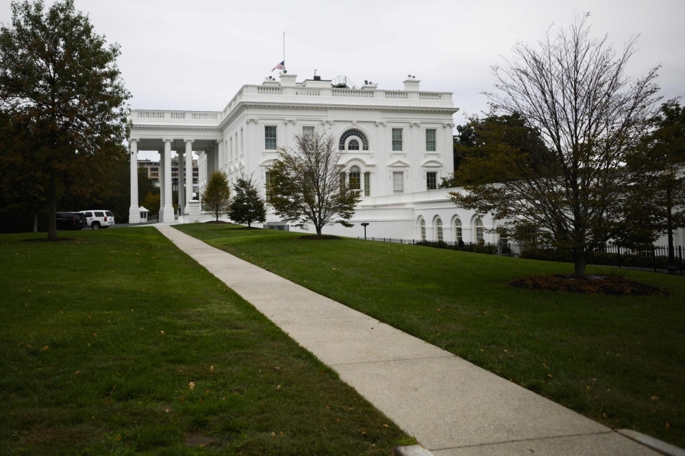 The White House is seen in Washington on Sunday. — AFP