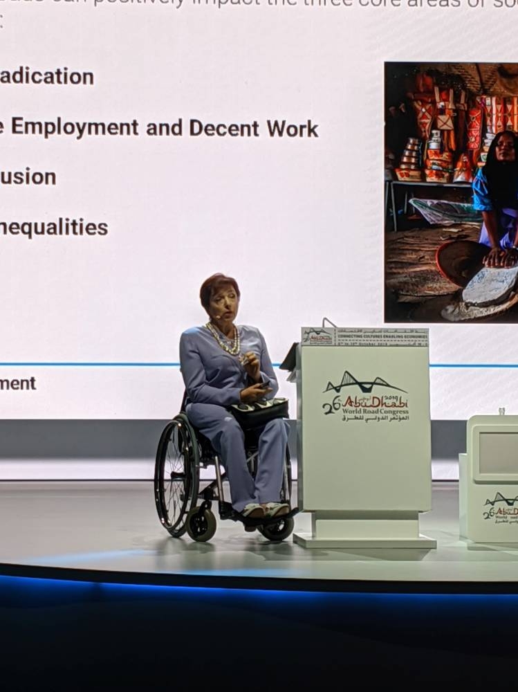 Daniela Bas at the ‘Disabled-inclusive road transport’ session 