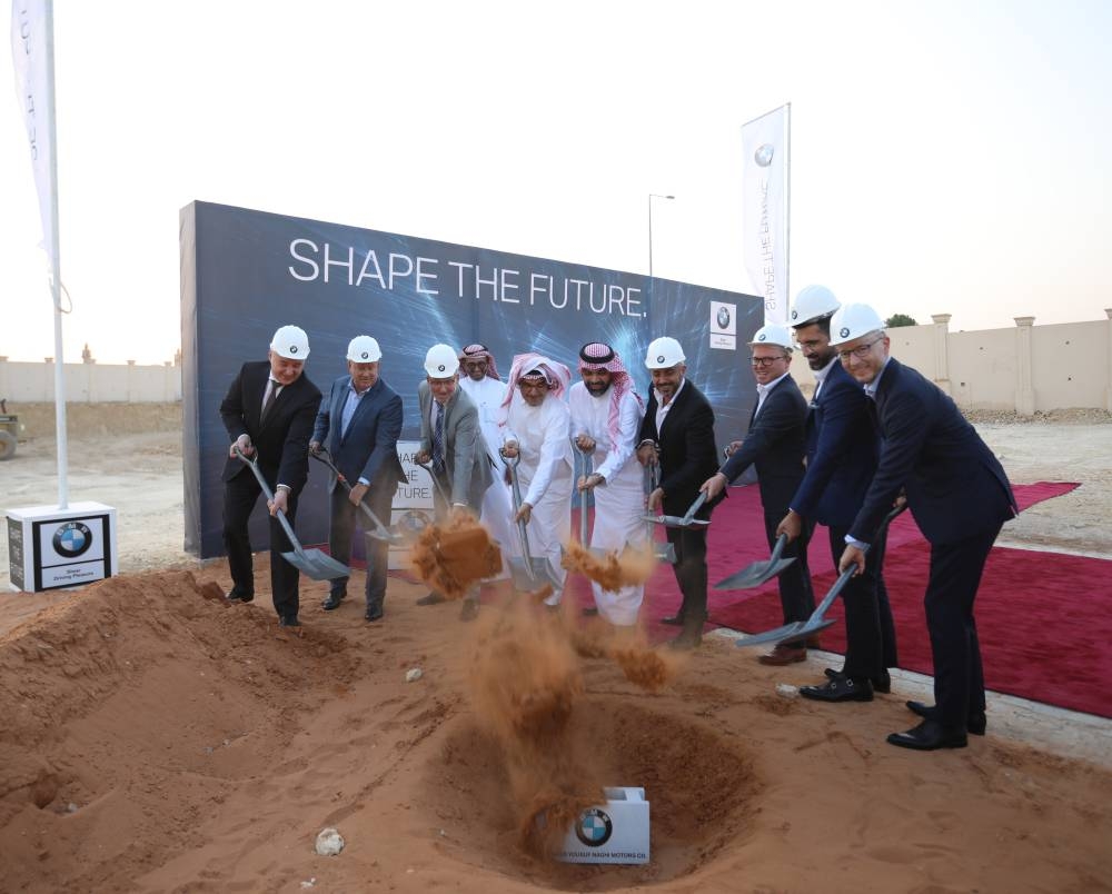 From left: Mark Notkin, Managing Director of Mohamed Yousuf Naghi Motors; Hendrik Von Kuenheim, Senior Vice President BMW Group Region Africa, Russia, Importer Markets Europe and Middle East;  Joerg Ranau, Ambassador of the Federal Republic of Germany;  Sheikh Mohamed Yousuf Naghi, Founder of Mohamed Yousuf Naghi Motors; 
Anees Jamjoom, Senior Vice President at Mohamed Yousuf Naghi Motors;  Ahmad Wattar, Sales Area Manager BMW Group Middle East; Frank Weishaupt, Regional Manager Asia Pacific & Middle East;  Dr. Hamid Haqparwar, Managing Director of BMW Group Middle East; Lars Neilsen,  Sales and Marketing Director BMW Group Middle East.


