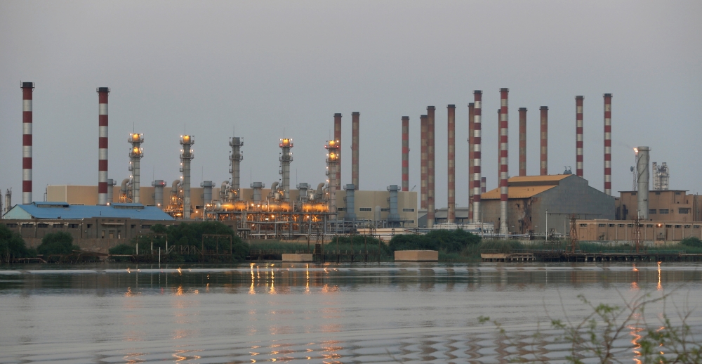 A general view of Abadan oil refinery in southwest Iran, is pictured from Iraqi side of Shatt Al-Arab in Al-Faw south of Basra, Iraq, in this Sept. 21, 2019 file photo. — Reuters