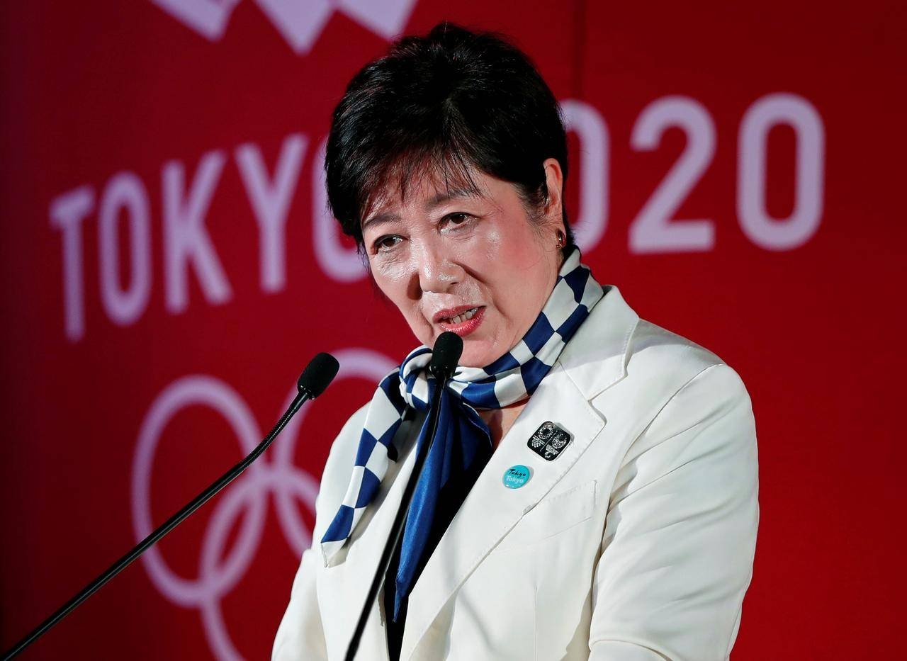 Tokyo Governor Yuriko Koike delivers a speech during a ceremony celebrating one year out from the start of the Summer Games in front of Tokyo Station in Tokyo, Japan July 24, 2019. — Reuters