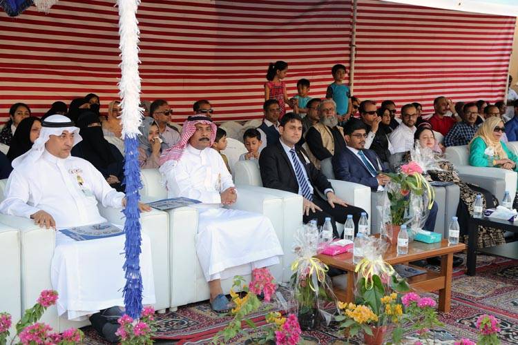 Consul General of India and Vice Patron of International Indian Schools in the Kingdom Mohammed Noor Rahman Sheikh inaugurates the 29th Cluster Meet of international schools affiliated to Central Board of Secondary Education in Jeddah on Saturday. — Photos Krishna Chemmad
