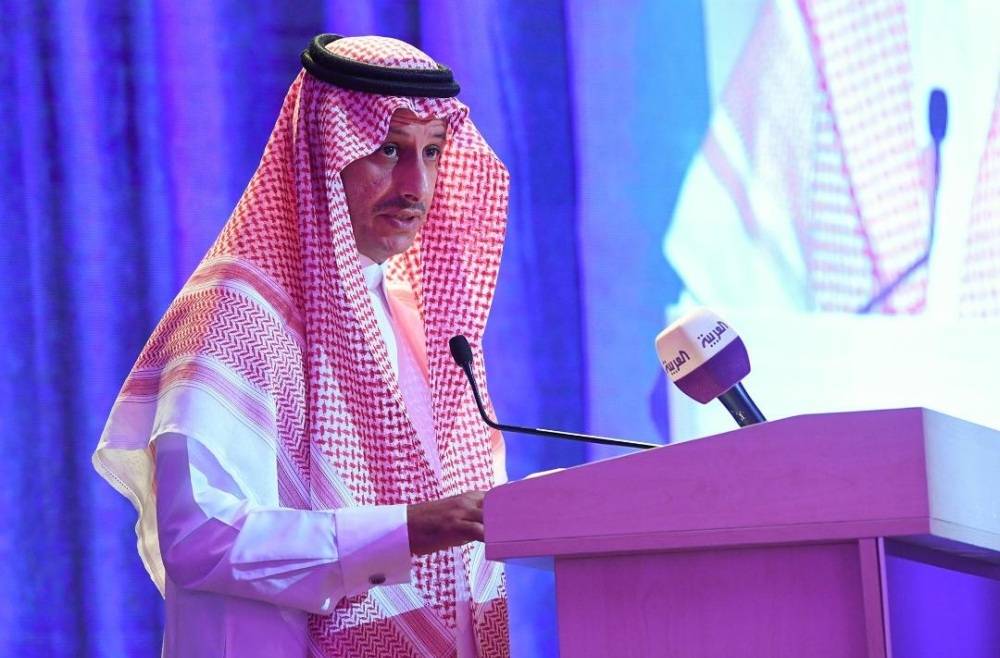 Ahmed Al-Khateeb, chairman of the Saudi Commission for Tourism and National Heritage, speaks at the event in Taif, Friday evening. — Courtesy photo