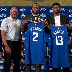 NBA LA Clippers Kawhi Leonard Jersey Blue - Burned Sports