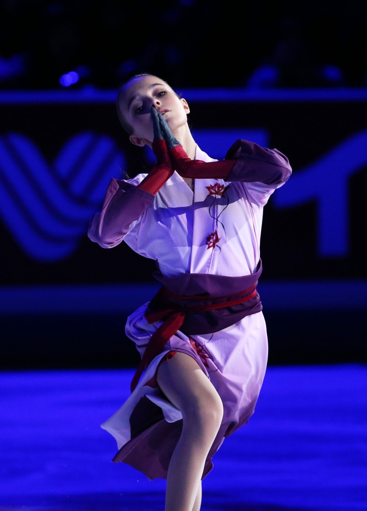 Anna Shcherbakova (RUS) performs during the Skate America exhibition program at Orleans Arena, Las Vegas, NV, USA, on Sunday. — Reuters