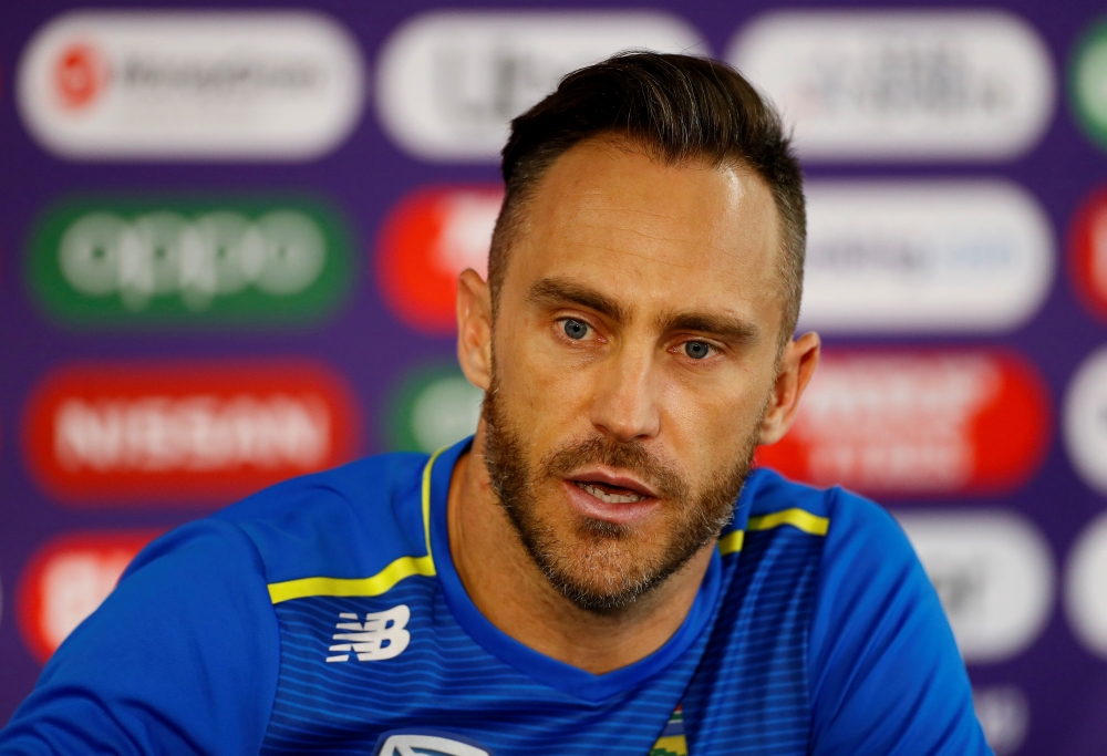 South Africa's Faf du Plessis. — Reuters