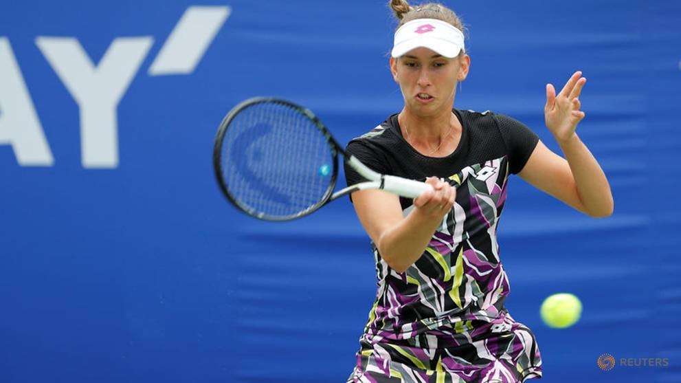 Belgium's Elise Mertens in action. — Reuters